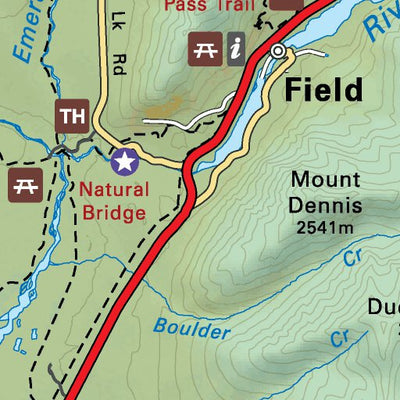 Yoho National Park – BC Park Recreation Map Preview 2