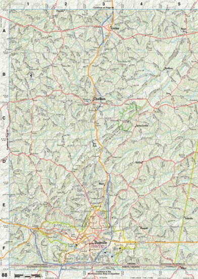 Virginia Atlas & Gazetteer Page 88 Preview 1