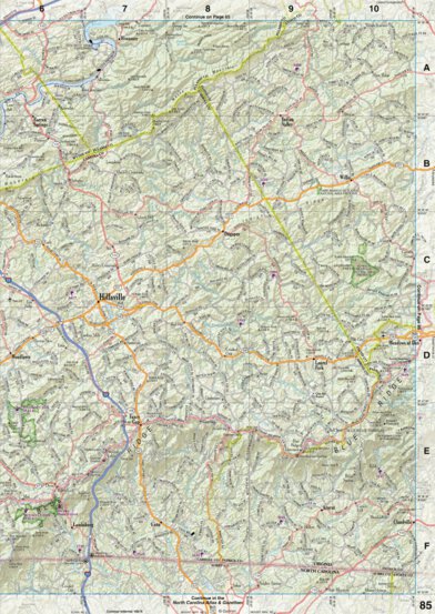 Virginia Atlas & Gazetteer Page 85 Preview 1