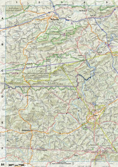 Virginia Atlas & Gazetteer Page 84 Preview 1