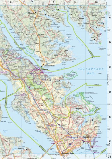 Virginia Atlas & Gazetteer Page 75 Preview 1