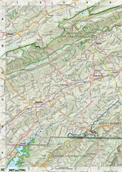 Virginia Atlas & Gazetteer Page 82 Preview 1