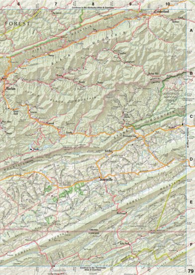 Virginia Atlas & Gazetteer Page 79 Preview 1