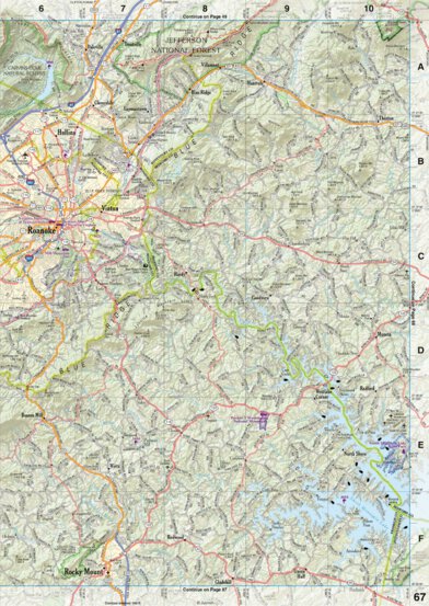 Virginia Atlas & Gazetteer Page 67 Preview 1