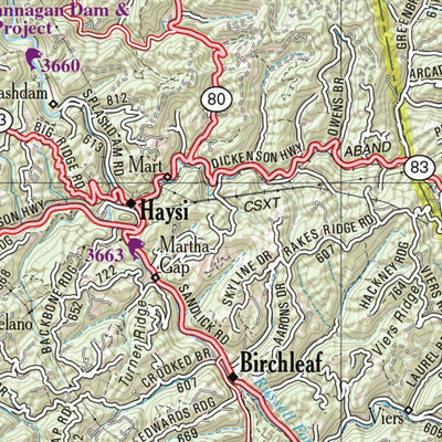 Virginia Atlas & Gazetteer Page 61 Preview 2