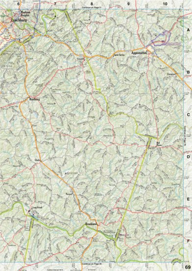 Virginia Atlas & Gazetteer Page 69 Preview 1
