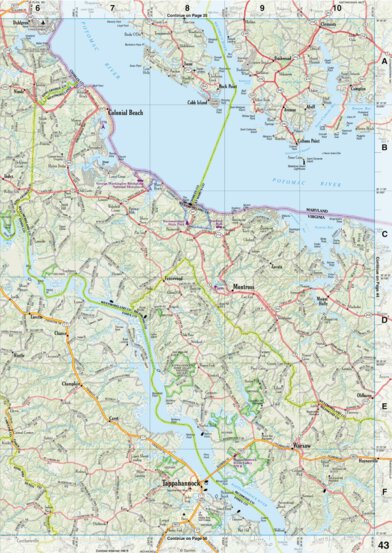 Virginia Atlas & Gazetteer Page 43 Preview 1