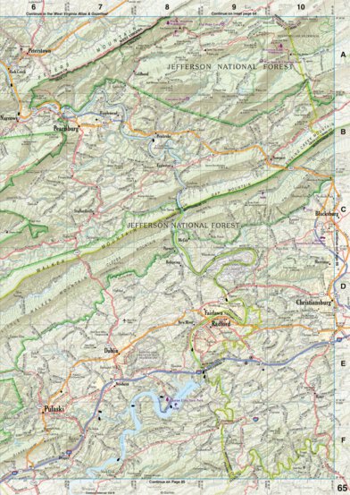 Virginia Atlas & Gazetteer Page 65 Preview 1