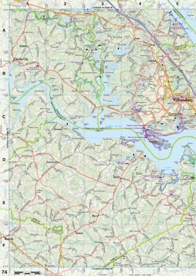 Virginia Atlas & Gazetteer Page 74 Preview 1