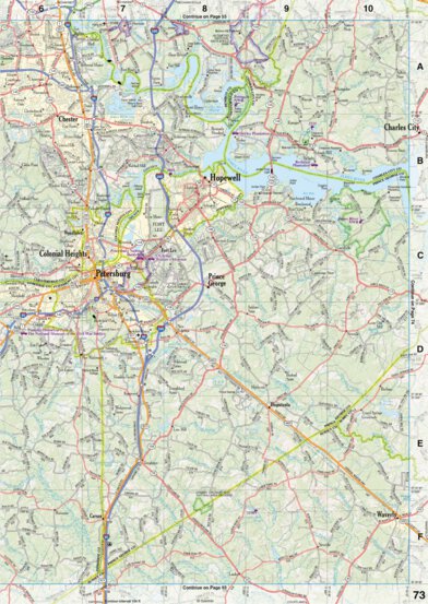 Virginia Atlas & Gazetteer Page 73 Preview 1