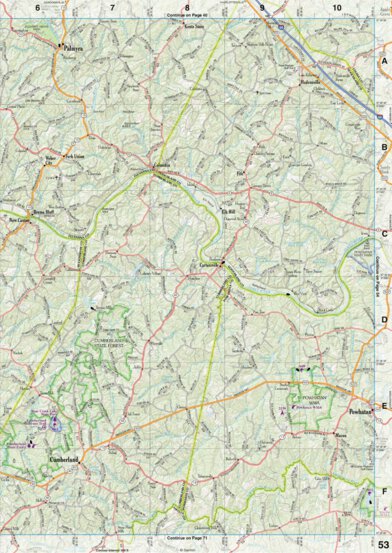 Virginia Atlas & Gazetteer Page 53 Preview 1