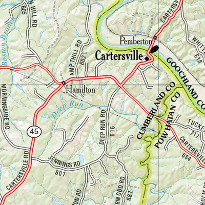 Virginia Atlas & Gazetteer Page 53 Preview 2