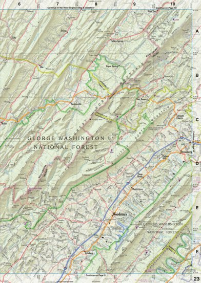 Virginia Atlas & Gazetteer Page 23 Preview 1