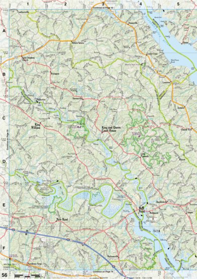 Virginia Atlas & Gazetteer Page 56 Preview 1