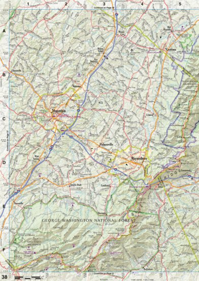 Virginia Atlas & Gazetteer Page 38 Preview 1