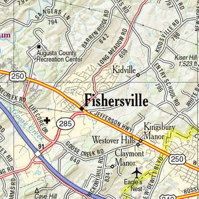 Virginia Atlas & Gazetteer Page 38 Preview 2