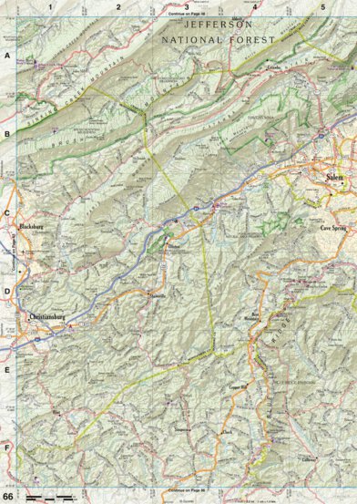 Virginia Atlas & Gazetteer Page 66 Preview 1