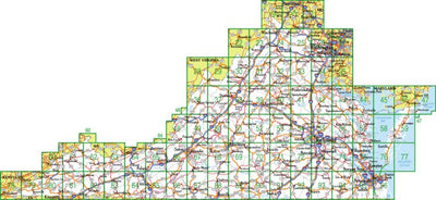 Virginia Atlas & Gazetteer Overview Map Preview 1