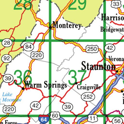 Virginia Atlas & Gazetteer Overview Map Preview 2