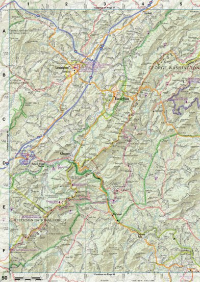 Virginia Atlas & Gazetteer Page 50 Preview 1