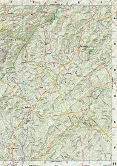 Virginia Atlas & Gazetteer Page 51 Preview 1