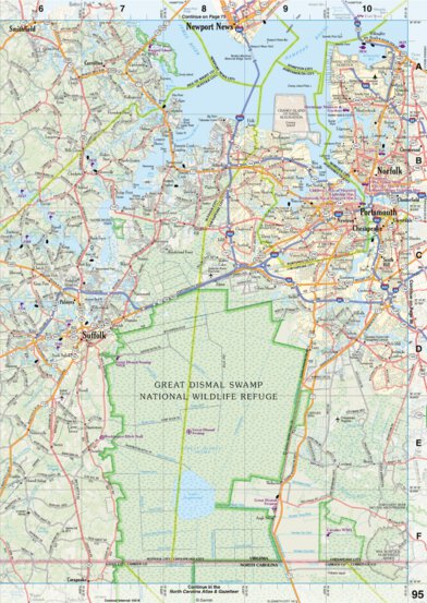 Virginia Atlas & Gazetteer Page 95 Preview 1