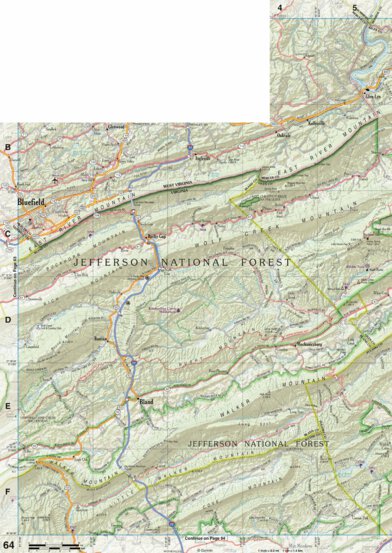 Virginia Atlas & Gazetteer Page 64 Preview 1