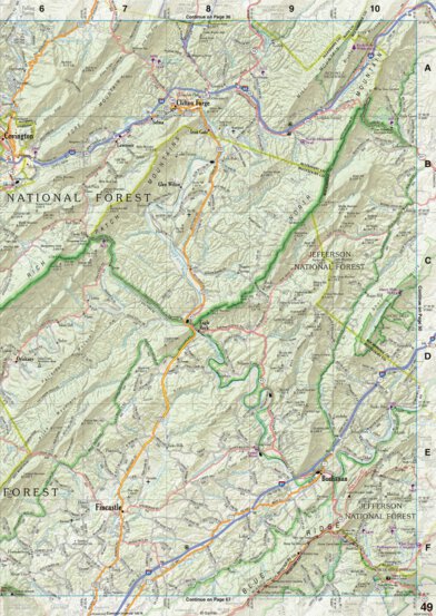Virginia Atlas & Gazetteer Page 49 Preview 1