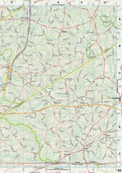 Virginia Atlas & Gazetteer Page 93 Preview 1