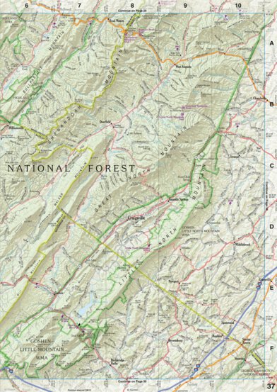 Virginia Atlas & Gazetteer Page 37 Preview 1