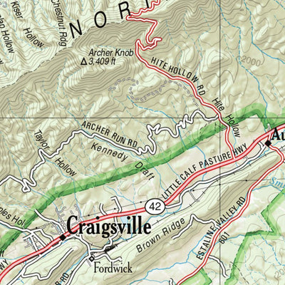 Virginia Atlas & Gazetteer Page 37 Preview 2