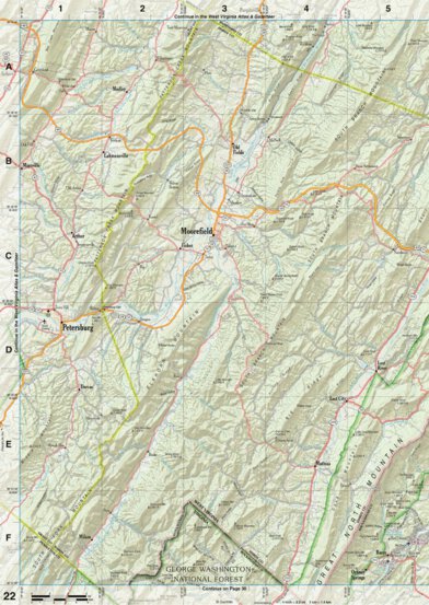 Virginia Atlas & Gazetteer Page 22 Preview 1