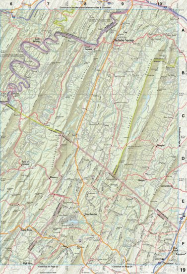 Virginia Atlas & Gazetteer Page 19 Preview 1