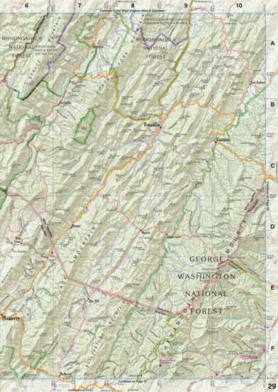 Virginia Atlas & Gazetteer Page 29 Preview 1