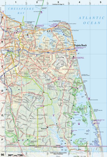 Virginia Atlas & Gazetteer Page 96 Preview 1