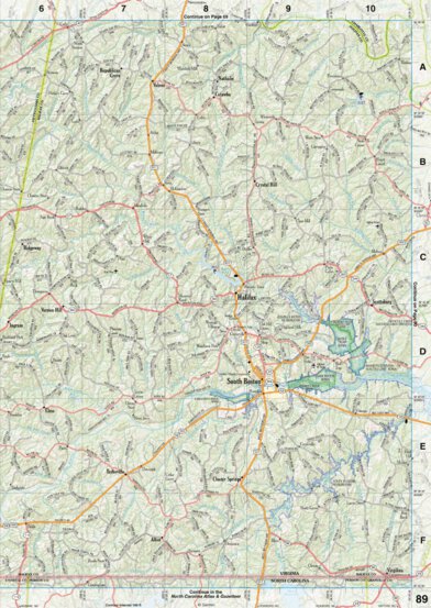 Virginia Atlas & Gazetteer Page 89 Preview 1