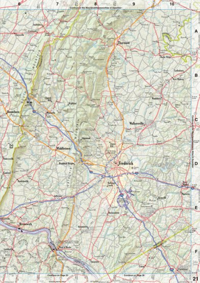 Virginia Atlas & Gazetteer Page 21 Preview 1