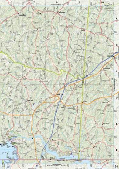 Virginia Atlas & Gazetteer Page 91 Preview 1