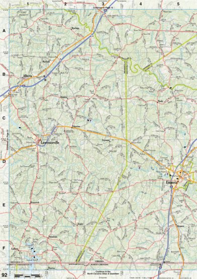 Virginia Atlas & Gazetteer Page 92 Preview 1