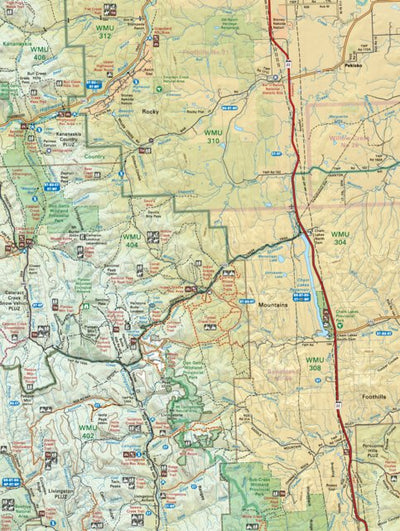 CRCR03 Chain Lakes - Canadian Rockies Topo Preview 1
