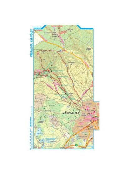 Várpalota-Várvölgy turista,-biciklis térkép, tourist-biking map, Preview 1