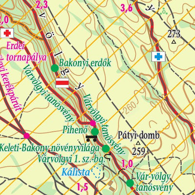 Várpalota-Várvölgy turista,-biciklis térkép, tourist-biking map, Preview 2