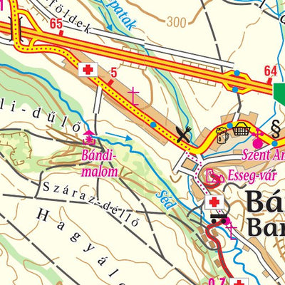 Herend, Bánd, Márkó, Tiszafás turista,-biciklis térkép, tourist-biking map, Preview 2