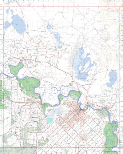 Getlost Map 7329-4 MILDURA WEST Victoria Topographic Map V15 1:25,000 Preview 1