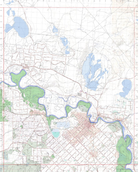 Getlost Map 7329-4 MILDURA WEST Victoria Topographic Map V15 1:25,000 Preview 1