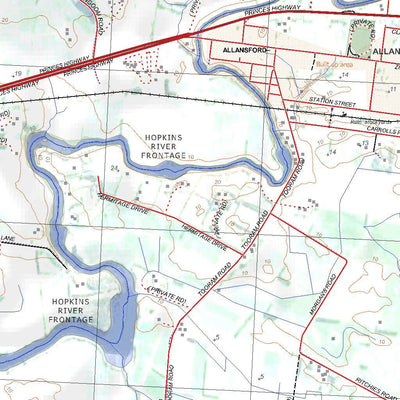 Getlost Map 7421-3 PANMURE Victoria Topographic Map V15 1:25,000 Preview 3