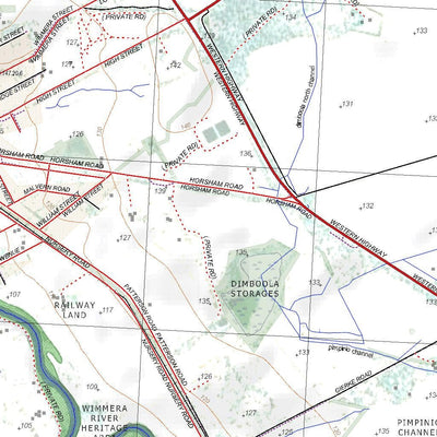 Getlost Map 7325-3 DIMBOOLA Victoria Topographic Map V15 1:25,000 Preview 3