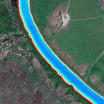 01. Інгулець річка (с.Нововасилівка, ч.1) Миколаївська область. Карта глибин. Preview 1