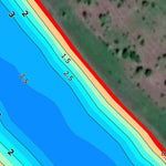01. Інгулець річка (с.Нововасилівка, ч.1) Миколаївська область. Карта глибин. Preview 2
