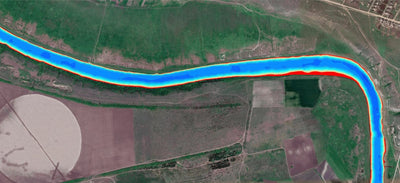 02. Інгулець річка (с.Нововасилівка, ч.2) Миколаївська область. Карта глибин. Preview 1